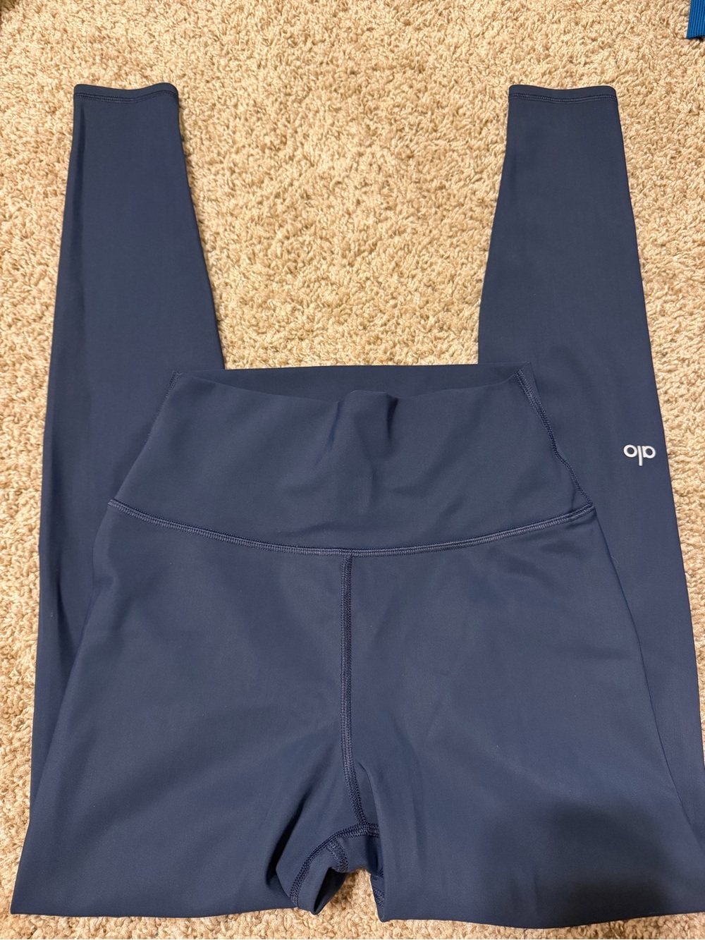 ALO Yoga Navy High-Waist Leggings